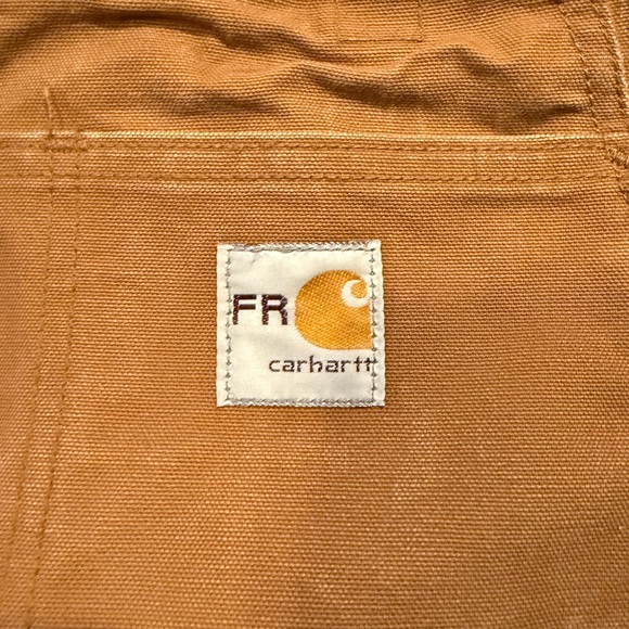 Carhartt FR Overalls Mens 50x36 * Flame Resistant Heavy Quilt Lined Bib Workwear - Picture 3 of 11